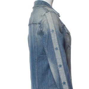 Mother Women Stylish Denim Star Jacket Size Large